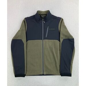 Klim Everest Jacket Mens Large Green Fleece Softshell Full Zip Motorcycle Riding